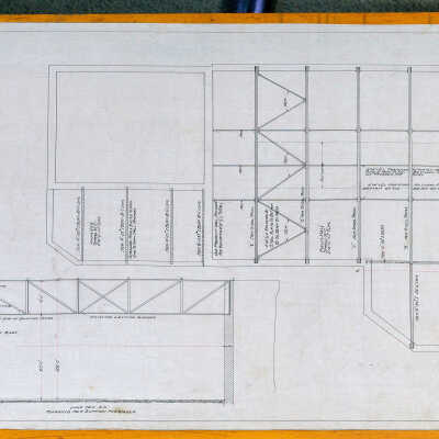Architectural Plan of Boiler House, American Thread Company