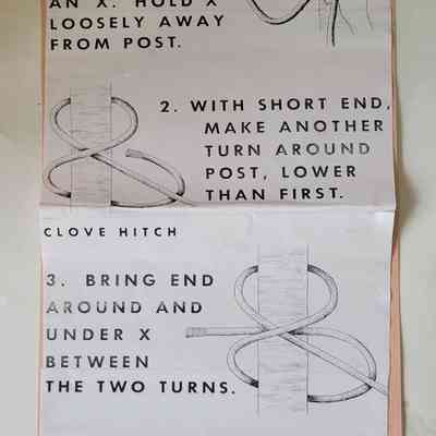 Clove Hitch Knot Instructions