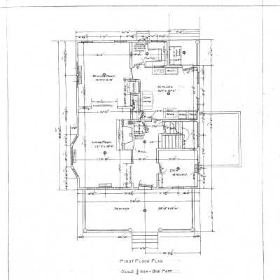 Architectural Plan of Company Housing