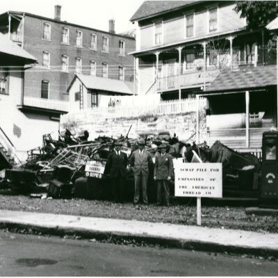 Scrap Pile for Employees of the American Thread Co.