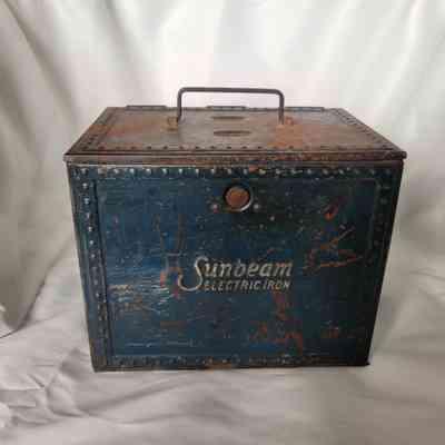 1920s Sunbeam Electric Iron with Travel Case