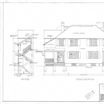 Architectural Plan of Worker Row House