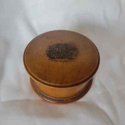 Mauchlin Ware Circular Box c.1890