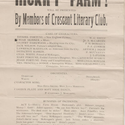 Broadside, Loomer Opera House