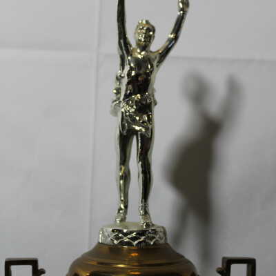 Closeup of top of trophy