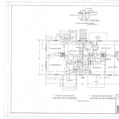 Architectural Plan of Worker Row House