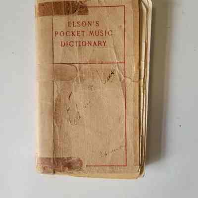 Elson's Pocket Music Dictionary 1909