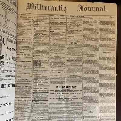Willimantic Journal (Bound) 1884-1885