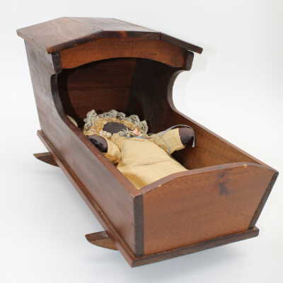 Fabric Doll and Cradle