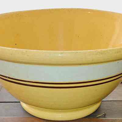 Ceramic Yellowware Mixing Bowl