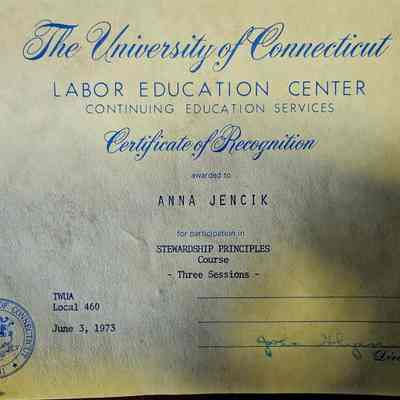 Certificate of Recognition