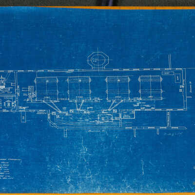 Architectural Plan of Boiler House, American Thread Company
