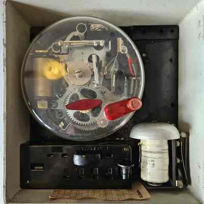 Interior of box.