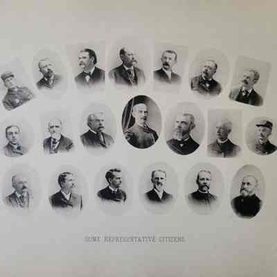 Photo caption reads: SOME REPRESENTATIVE CITIZENS.