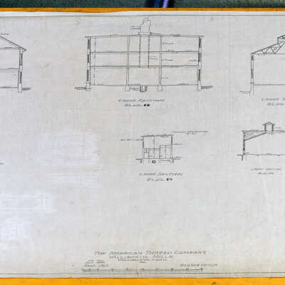 Architectural Plans, Bldg. Group No. 7, American Thread Company