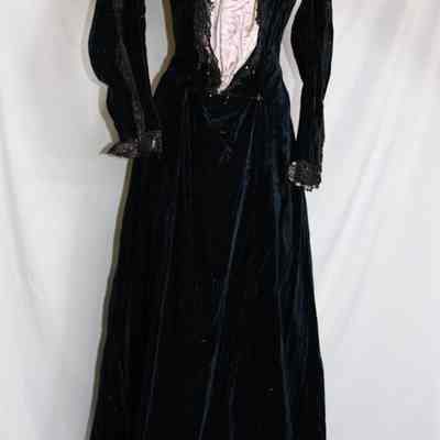 1900's Navy Dress