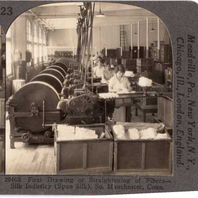 Silk Factory, Manchester CT Stereograph