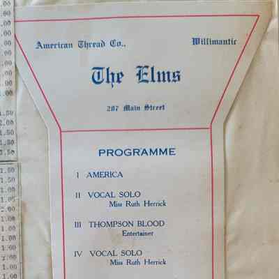 American Thread Co. Event Programs 1920-23