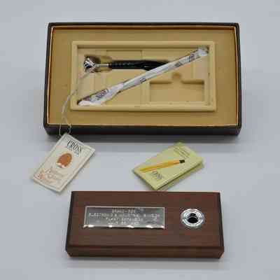 Brand-Rex Plant Expansion Commemorative Desk Set 1980