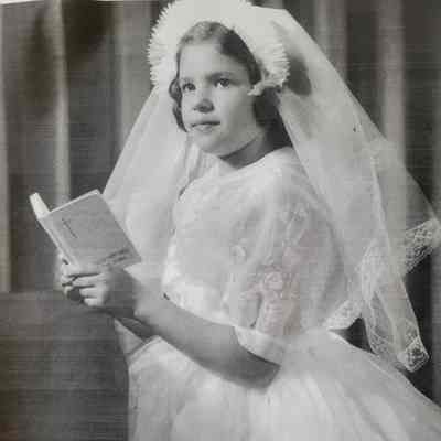 Cynthia Chmura First Communion Portrait 1962