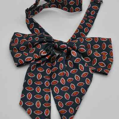 Blue, Red, and White Clip-On Bow Tie