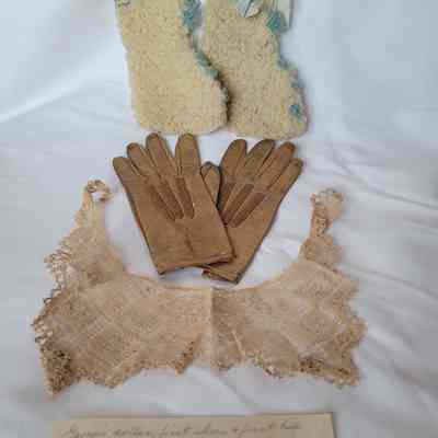 Collar, Gloves, and Booties c1890