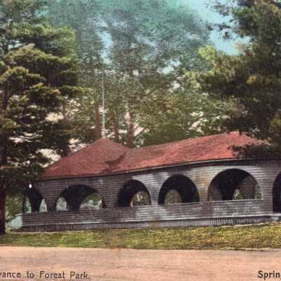 Pavilion at Entrance to Forest Park, Springfield, Mass.