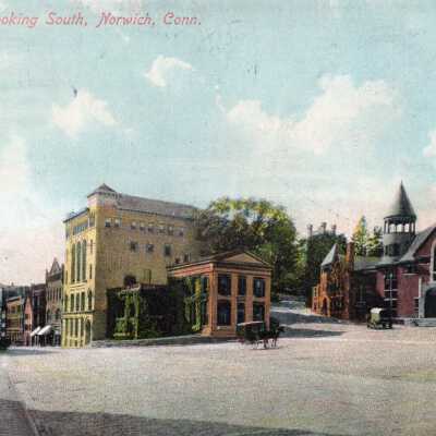 Union Square, looking South, Norwich, Conn.