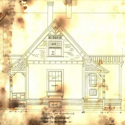 Architectural Plan of Oaks Worker Cottage A-1
