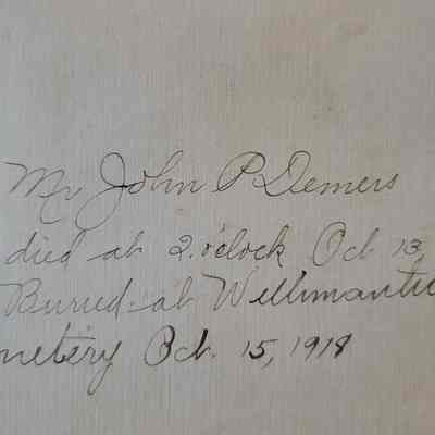 Notice of the Death of John P. Demers October, 1918