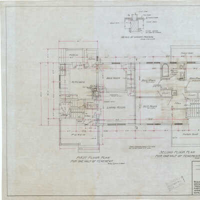 Architectural Plan of Worker Row House