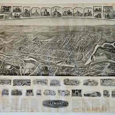 Panoramic, Willimantic CT, 1909