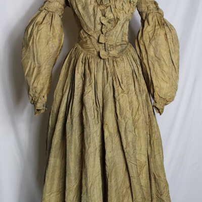 Late 1830's Tan Dress