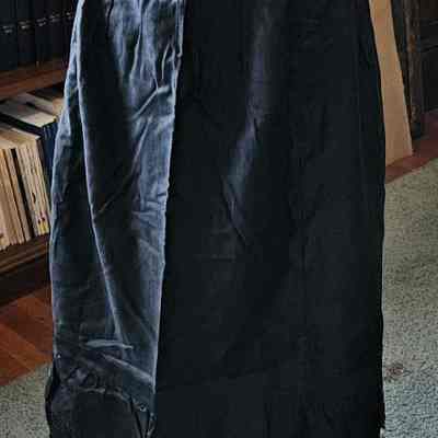 Vintage Black Cotton Skirt