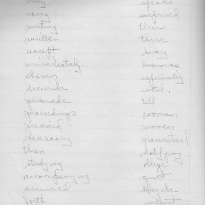 School Papers, Mary Norberta Smith