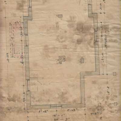 Architectural Plan of Oaks Worker Cottage, C-4