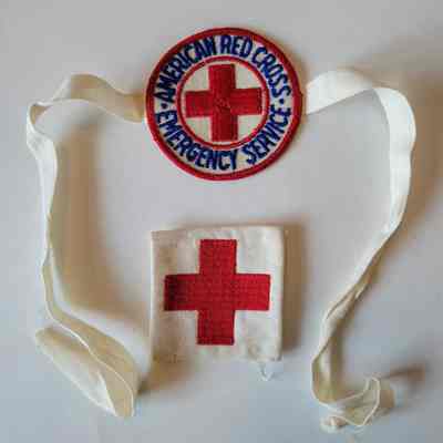 WWII Red Cross Armband and Patch