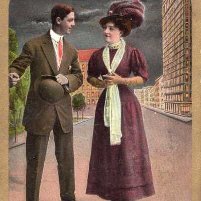 Man and Maiden Moonlight Walk