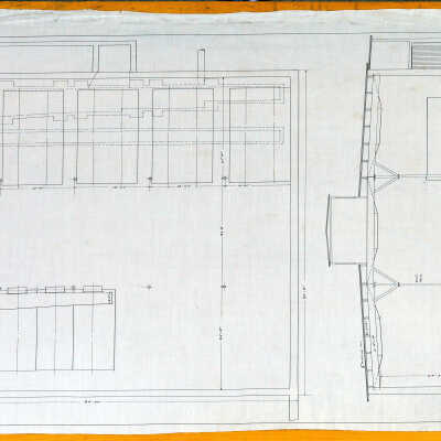 Architectural Plan of Boiler House, American Thread Company