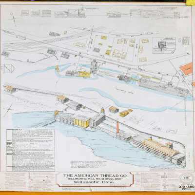 Fire Insurance Plan of Mill Number 1 and Spool Shop, American Thread Company