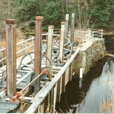 Sluice Gates to Mill No. 1, American Thread Company
