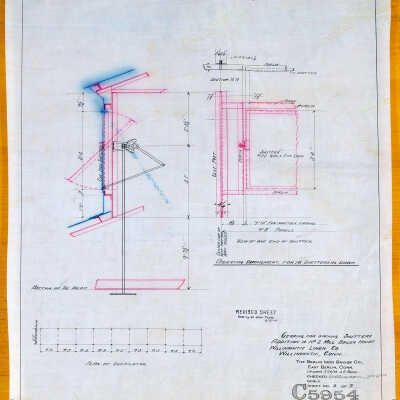 Architectural Plan of Boiler House, American Thread Company
