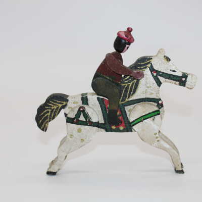 Toy Jockey and Horse