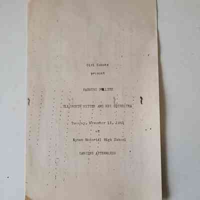 "Farmers Follies" Girl Scout Program Nov. 13, 1945