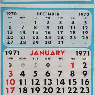 ATCO 1971 Calendar
