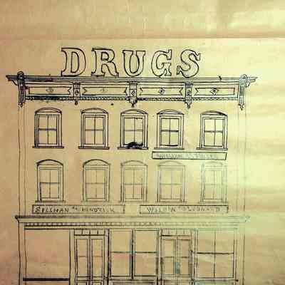 Sillman and Hendriks Drug Store - Willimantic Street Drawings