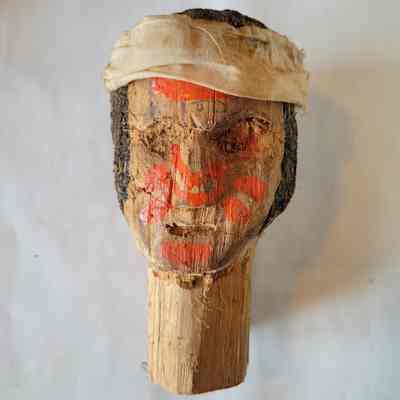 BSA Troop 32 Carved Wooden Head