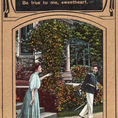 How can I Bear to Leave Thee, Postcard