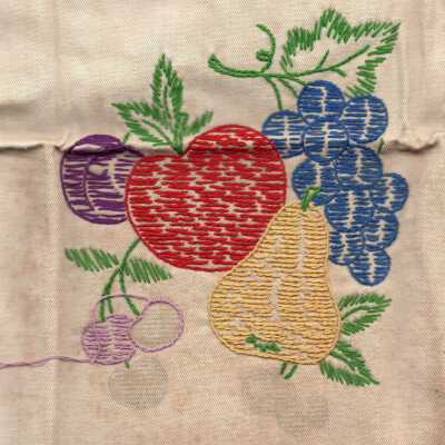 Mid 20th Century Embroidered Panel (unfinished)