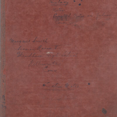 School Notebook, Margaret Smith